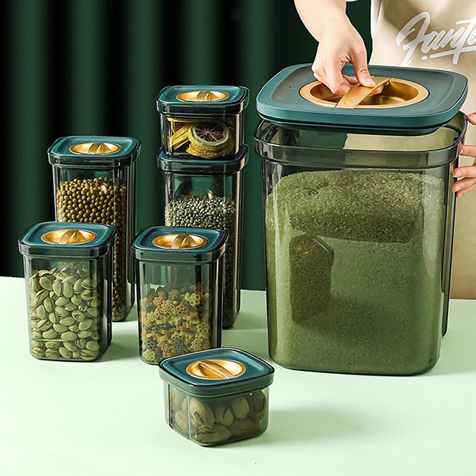 Airtight Extra Large Food Storage Containers Set Of 4 All Same Size Kitchen Pantry Organization Cereal Spaghetti Noodles Pasta Flour And Sugar Containers Plastic Canisters With Lid Appliance Storage