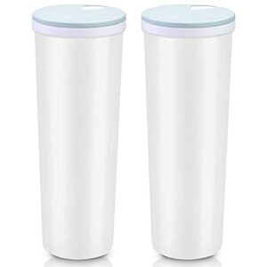 jteyult 2 pcs 2l tall clear spaghetti pasta storage container with adjustable lid,multi- plastic kitchen food storage