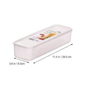 Cabilock Plastic Storage Bins Spaghetti Noodles 3pcs Pasta Container Spaghetti Noodle Storage Spaghetti Keeper Box Kitchen Pantry Storage Noodle Storage Container Storage Drawers re-usable