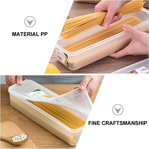 Cabilock Storage Drawers Storage Drawers 2pcs Pasta Container Spaghetti Noodle Storage Spaghetti Keeper Box Kitchen Pantry Storage Noodle Storage Container Spaghetti Noodles Spaghetti Noodles