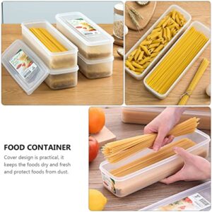 Cabilock Storage Drawers Storage Drawers 2pcs Pasta Container Spaghetti Noodle Storage Spaghetti Keeper Box Kitchen Pantry Storage Noodle Storage Container Spaghetti Noodles Spaghetti Noodles