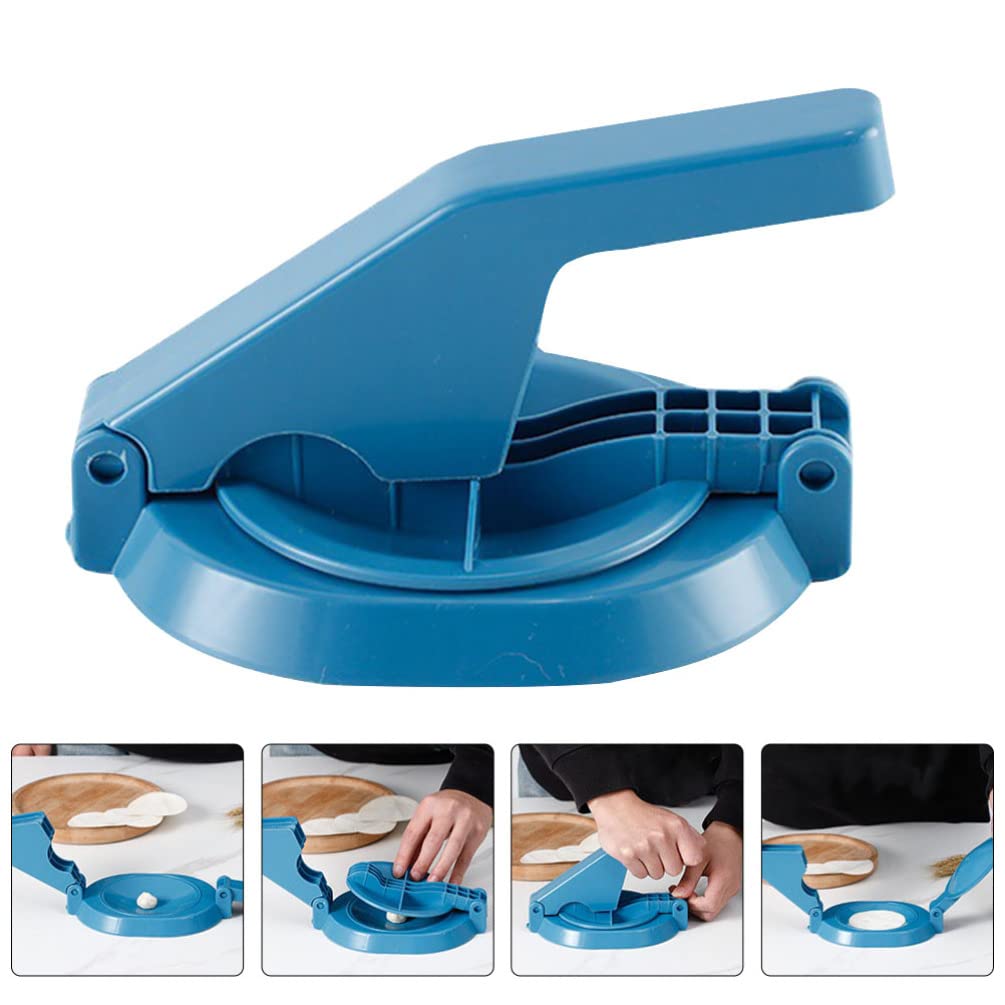 Angoily Tortilla Press Dumpling Wrapper Maker Manual Tortilla Maker Press Tortillas Pancakes Dumpling Skin Dough Presser Dough Pressing Tool Dumpling Wrapper Presser Blue Tortilla Warmer