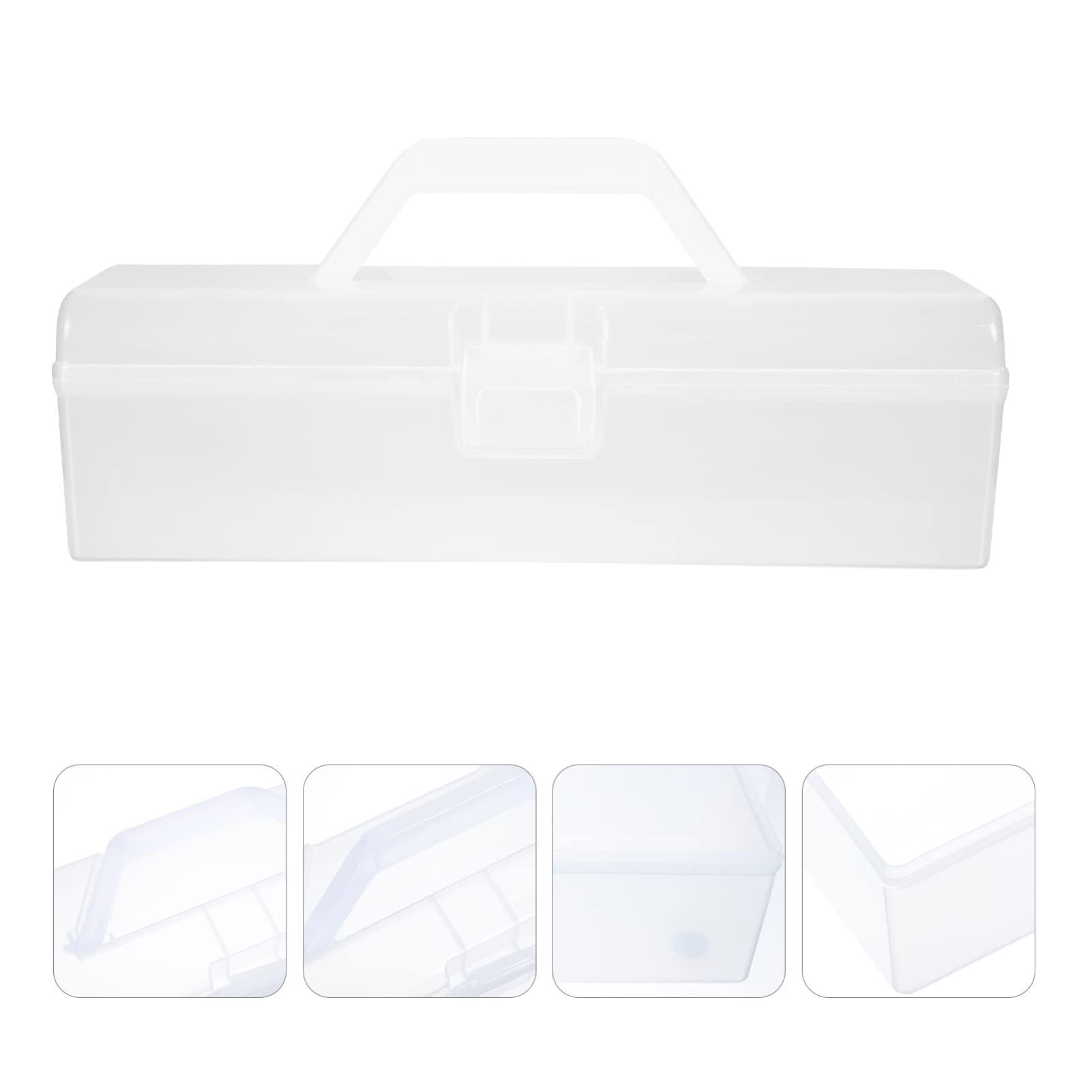 Cabilock 4 Pcs Noodle Storage Box Snacks Storage Container Fridge Containers Refrigerator Storage Bins Pasta Spaghetti Sundries Storage Container Plastic Cosmetic Food White