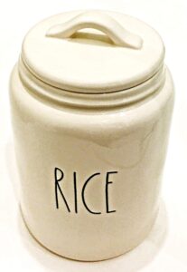 rae dunn magenta large ceramic canister |inscribed: rice