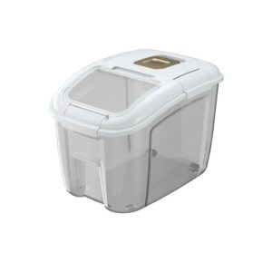 rice storage container, kitchen rice container, sealed rice storage container, dog food container, dog food storage container, rice dispenser 25 pounds is suitable for whole grains, pet food