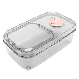 rice container, transparent rice grain storage container proof food bucket container with flip lid measuring cup (5kg transparent white) (color : 10kg transparent white)