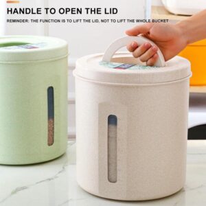 Household Rice Storage Rice Bucket, Sealed Rice Dispenser, Rice Storage Container, Kitchen Rice Container, Dog Food Container, pet Food Storage containers, Suitable for Whole Grains, pet Food