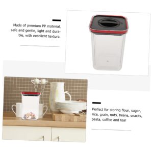 Mobestech Airtight Food Storage Container Plastic Container Vacuum Containers Ml Bean Kitchen Bucket for Airtight Sealed Food Coffee Rotary Seal Lid Leak Grain Flour Switch Empty Bins Rice