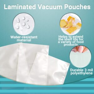 APQ Pack of 1000 Co-Extruded Vacuum Pouches, Clear 7 x 9. Vacuum food bags 7x9. 3 mil Thickness. USDA approved. Polyethylene bags for packing and storing. Perfect for Industrial, food service.