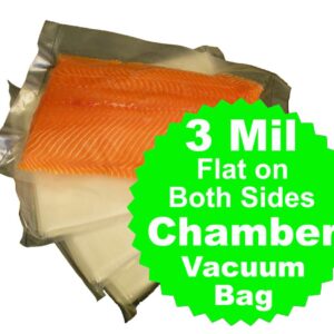 Chamber Bags Pouches 100 Pcs 3 Mil 12" x 14" BPA FREE Food Grade Sous Vide Cooking Commercial Chamber Vacuum Sealer Bag Impulse Clear Storage Flat Pouch