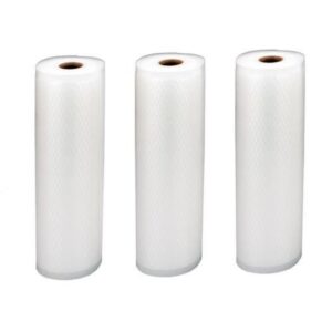 weston realtree vacuum sealer bags roll (pack of 3), 11x18-inch, clear