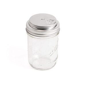 jarware stainless steel spice shaker, wide mouth mason jar spice lid