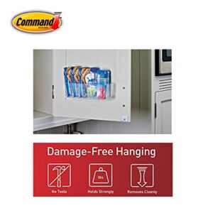 Command HOM-15 Large, Organize Damage-Free, 1, 4 Strips Caddy, Clear, 2 Count