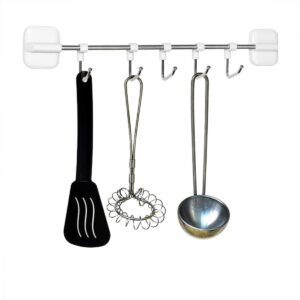 kxlife magnetic hook rack for refrigerator, magnetic utensil holder for refrigerator grill oven, kitchen magnetic rack towel bar utensil rack (1 pack)