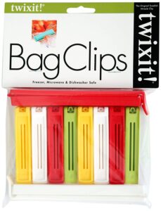 linden sweden twixit bag clips - set of 2 - keep food fresh, prevent spillage - great for storage and organization - microwave, freezer and dishwasher-safe - bpa-free, super