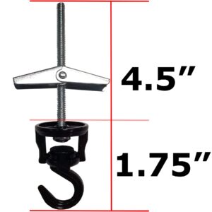 Swivel Hook Hangers, Multi-functional for Hanging, Screws and Anchors Included, 2 Sets Per Pack (Oil Rubbed Bronze)