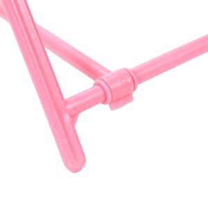 Xiaoyztan Foldable Garbage Bag Holder ABS Plastic Trash Bag Support Frame for Home Kitchen Garden Outdoor (Pink)