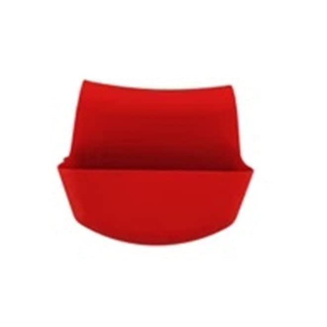 Handy Housewares Sink Caddy Saddle Flexible Sponge Holder - Fits Any Standard Double Kitchen Sink - Red