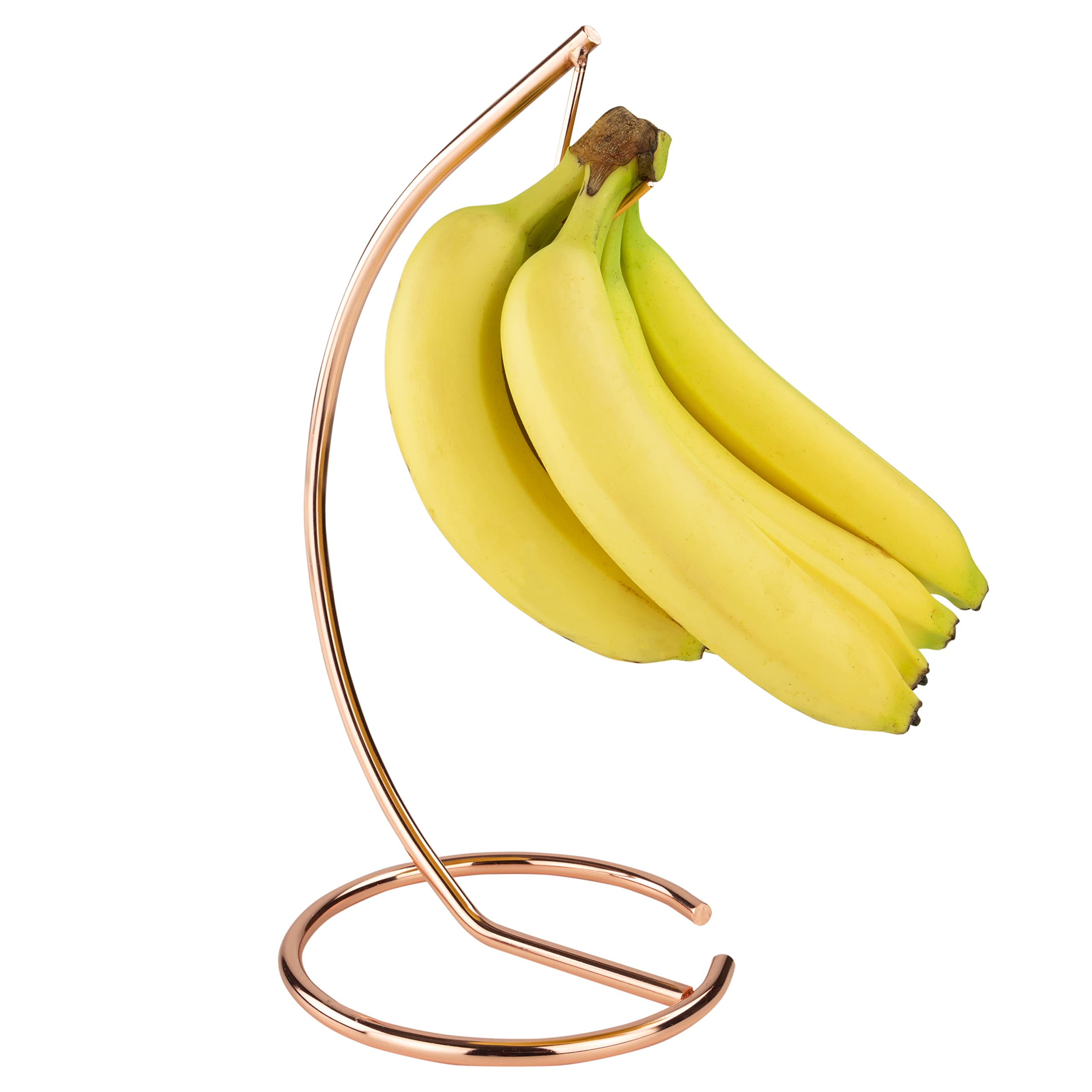 Spectrum Euro Banana Holder (Copper) - Steel Fruit Hanger for Kitchen & Home Countertop Storage Organization