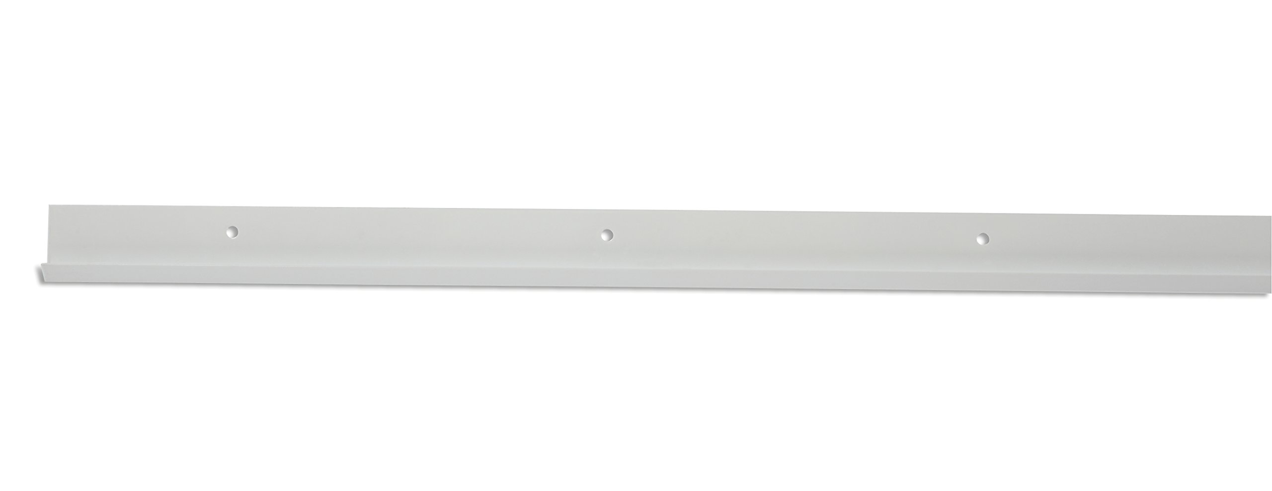 Rubbermaid FastTrack Rail, Hardware, 0.5 x 1.69 x 80 inches , White, Heavy-Duty Steel, Durable, Ideal for Pantries, Linen Closets, Laundry Rooms, Utility Rooms