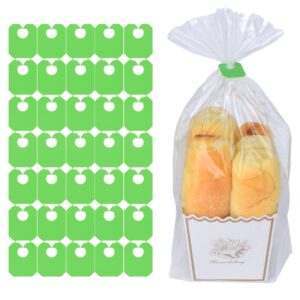 reusable plastic bread bag clips, keep your food fresh after opening, also usable as food storage bag clips - 7/8 x 1 inches (100 pieces)