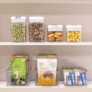 4 pack pantry organization and storage and 8 pack refrigerator organizer