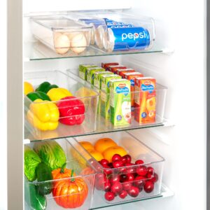 4 pack pantry organization and storage and 8 pack refrigerator organizer