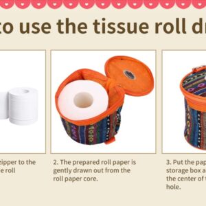 Tissue Holder Toilet Paper Storage Holder Outdoor Hiking Roll Paper Hanging Cover Wipes Box Case Holder Storage Bag with Hook for Camping Tent Home Office Toilet Paper Holder Camping