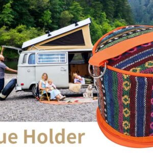 Tissue Holder Toilet Paper Storage Holder Outdoor Hiking Roll Paper Hanging Cover Wipes Box Case Holder Storage Bag with Hook for Camping Tent Home Office Toilet Paper Holder Camping