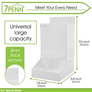 7Penn Clear Plastic Pantry Storage Container - Small Accessory and Snack Dispenser Office and Home Organization Bin