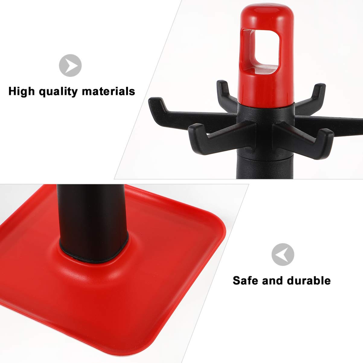 Hemoton 1pc Kitchen Utensil Stand To Rotate Tableware Rubber Container