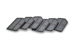 triton products 4-210 locbin bin dividers for 3-210 bins 4-7/8-inch l by 2-5/8-inch w by 1/8-inch h black abs plastic 6-pack
