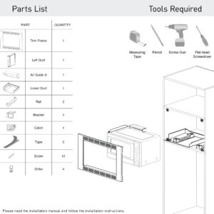 Panasonic 27-inch Microwave Trim Kit, Stainless Steel, for use with 1.1 cu ft NN-GN68KS Panasonic Microwave Oven – NN-TK623GS