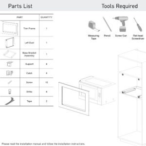 Panasonic NN-TK73LSS 30-inch Trim Kit for 1.6 cu ft Microwave Ovens, Stainless Steel