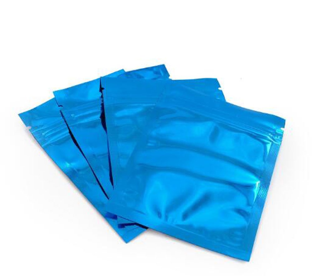 100 Pieces 3x4" Colorful Self Sealing Double-Sided Color Mylar Foil Flat Heat Sealable Bag Food Grade Storage Packing Pouches