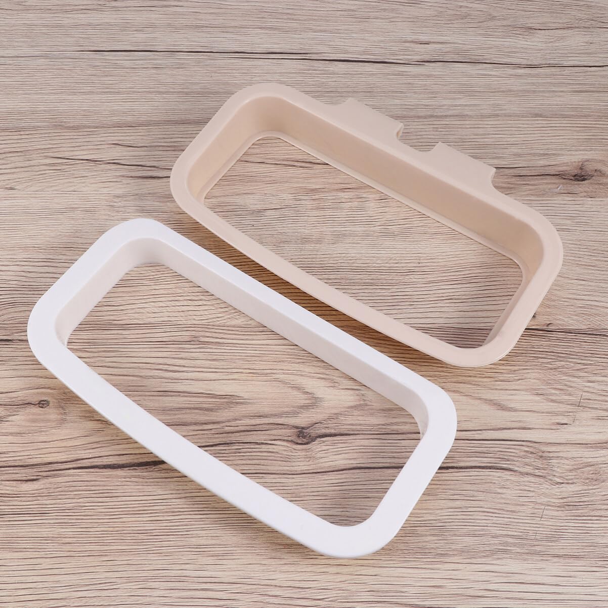 Cabilock Rack Cabinet Plastic Bag Holder Bag Rack Plastic Trash Garbage Kitchen Cabinet Storage Shelf Door Hanging White Bag Holder Bags Over Garbage Bag Storage Over