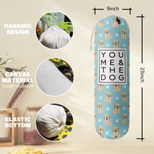 Grocery Bags Holder Organizer For Shopping Bags，Wall Mount Plastic Bags Storage Container Dispensers, Pet Lovers Home Kitchen Gifts For Women, Family, Friends, Dog Mom, Dog Dad(Labrador Retriever)