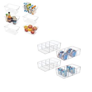 vtopmart 6 pack pantry organization and 4 pack storage and food storage bins