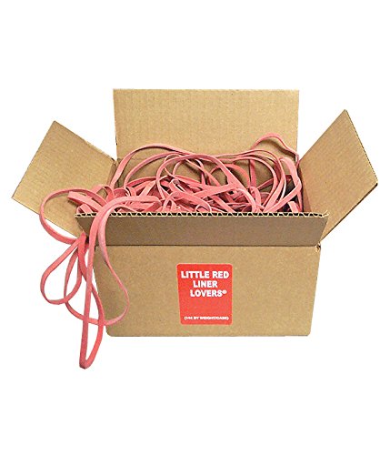 Little Red Liner Lovers® Trash Can Rubber Bands. Case of 144