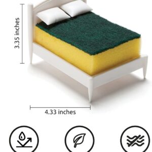 KINTAN Kitchen Sponge Holder, Storage Box for Scrubbing Cloth Creative Sponge Storage Bed, Kitchen Bathroom Drain Stand