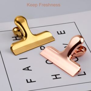 8 Pack Rose Gold Bag Rose Gold Bag Clips Clips Stainless Steel Chip Clip Bag Clips