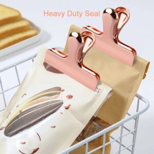 8 Pack Rose Gold Bag Rose Gold Bag Clips Clips Stainless Steel Chip Clip Bag Clips