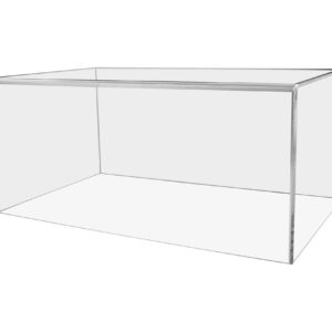 20" x 12" x 9" Acrylic Display Riser Box with One Open Side No Lid Versatile Clear Rectangular Retail Product Platform and Merchandise Storage Bin by Marketing Holders