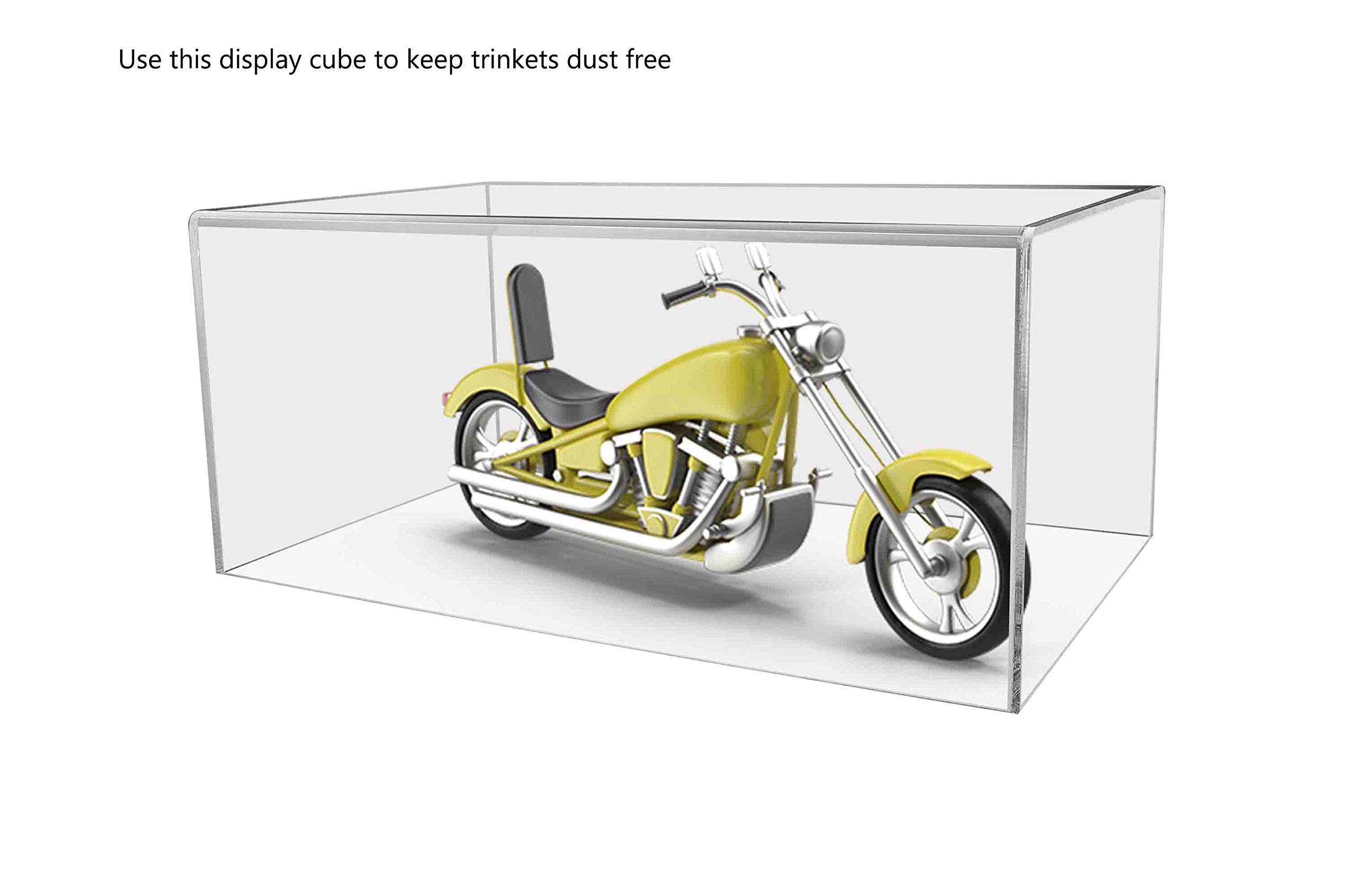 20" x 12" x 9" Acrylic Display Riser Box with One Open Side No Lid Versatile Clear Rectangular Retail Product Platform and Merchandise Storage Bin by Marketing Holders