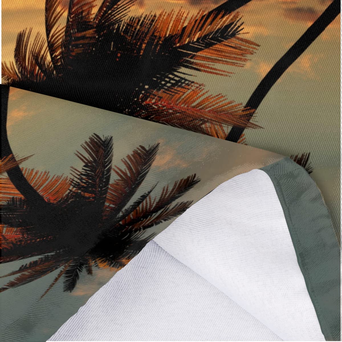 Plastic Bag Holder Summer Beach Palm Tree Wall Mount Grocery Bag Holder Wasgable Plastic Bag Dispenser Garbage Bag Organizer for Home Kitchen Decor, Gifts for Women Mom Family Friends