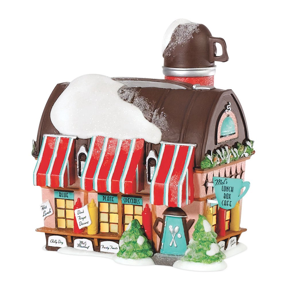 Department 56 North Pole Village The Lunch Box Café Lit House