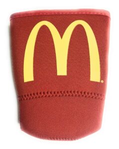 mcdonalds sodasok red large size 30oz insulated thermal neoprene drink cup sleeve iced javasok
