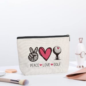 kdxpbpz Golf Gifts Inspirational Gifts for Women Golf Lover Gifts for Golfer Golf Gifts for Girls Women Men Him Her Player Coach Makeup Bag Golfing Gifts for Women Christmas Birthday Gifts