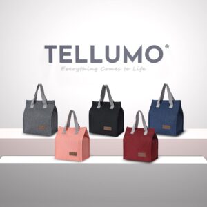 TELLUMO Lunch bag, Insulated Lunch Bag for Women Men Kids Large Lunch Box Container Reusable Leakproof Tote for Office, Work, School, Beach or Travel (Minimalist Pink)