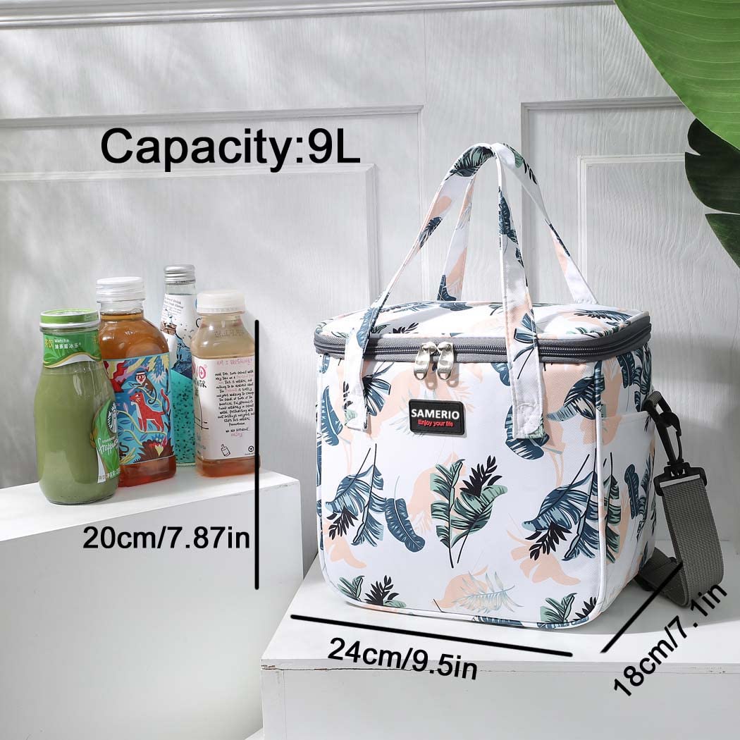 SAMERIO Lunch Bags for Women Large Insulated Lunch Box Cooler Tote Bags Adult Reusable Lunch Boxes for Work Travel Picnic Camping